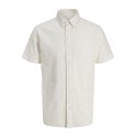 JACK & JONES Junior Breeze Hør S/S Skjorte - Hvid