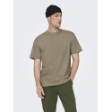 ONLY & SONS Fred Relaxed T-shirt - Desert Taupe