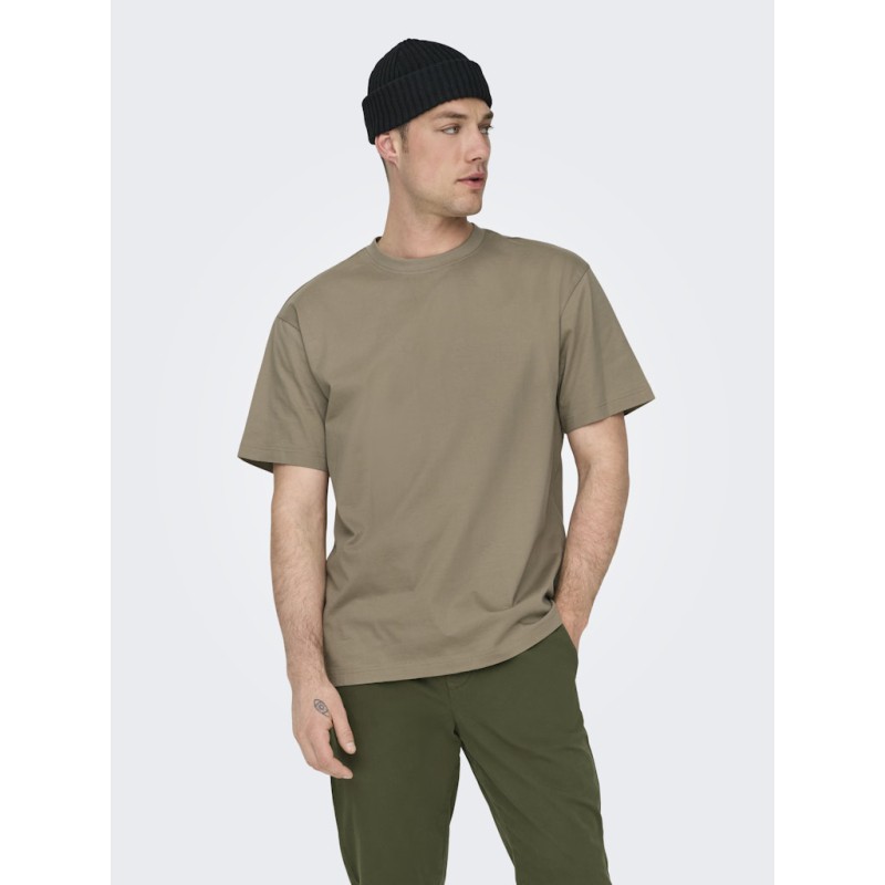 ONLY & SONS Fred Relaxed T-shirt - Desert Taupe