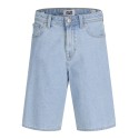 JACK & JONES Junior Alex Baggy Denim Shorts - Blue Denim