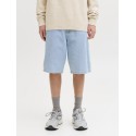 JACK & JONES Junior Alex Baggy Denim Shorts - Blue Denim