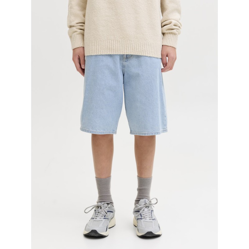 JACK & JONES Junior Alex Baggy Denim Shorts - Blue Denim