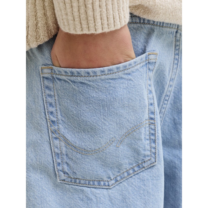 JACK & JONES Junior Alex Baggy Denim Shorts - Blue Denim