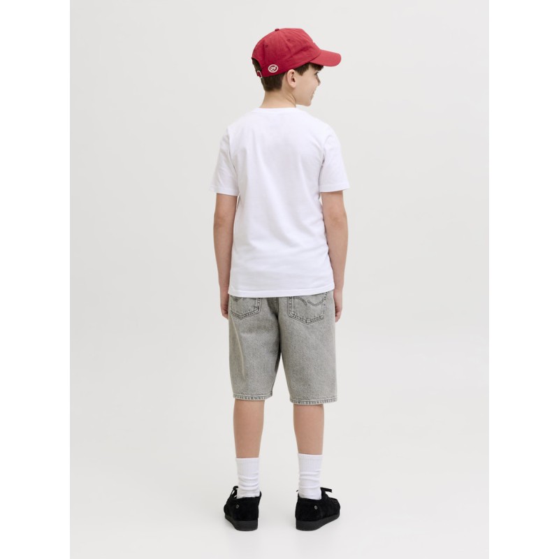 JACK & JONES Junior Alex Baggy Shorts - Grey Denim
