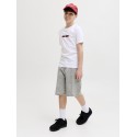JACK & JONES Junior Alex Baggy Shorts - Grey Denim