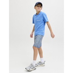 JACK & JONES Junior Tony Relaxed Denim Shorts - Light Blue Denim