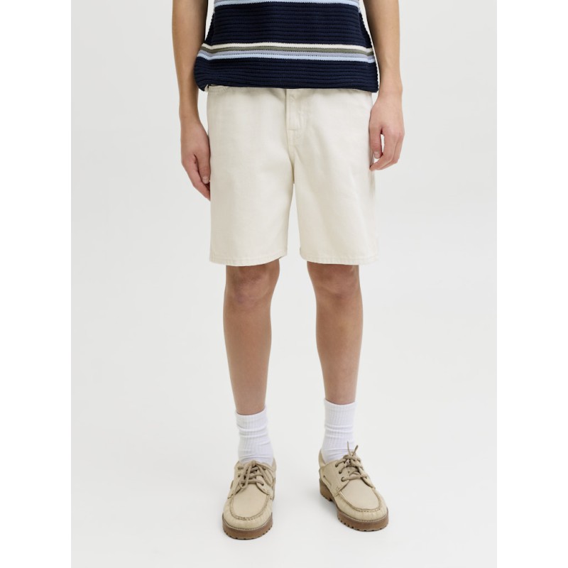 JACK & JONES Junior Tony Relaxed Denim Shorts - Cloud Dancer