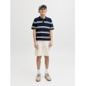 JACK & JONES Junior Tony Relaxed Denim Shorts - Cloud Dancer