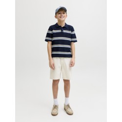 JACK & JONES Junior Tony Relaxed Denim Shorts - Cloud Dancer