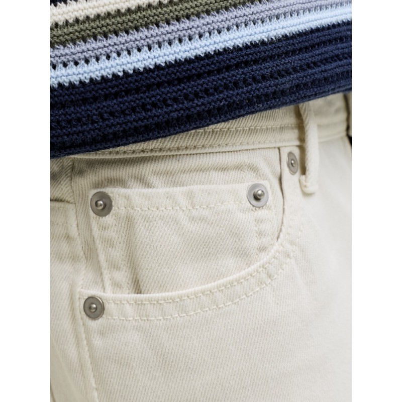 JACK & JONES Junior Tony Relaxed Denim Shorts - Cloud Dancer