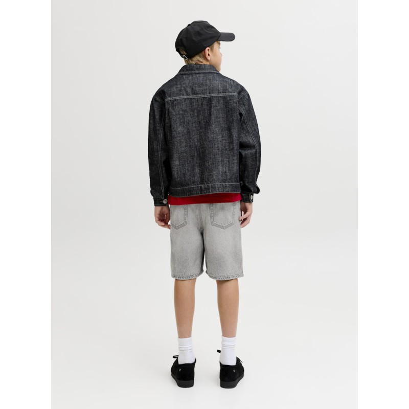 JACK & JONES Junior Tony Relaxed Denim Shorts - Grey Denim