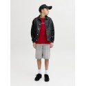 JACK & JONES Junior Tony Relaxed Denim Shorts - Grey Denim