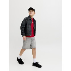 JACK & JONES Junior Tony Relaxed Denim Shorts - Grey Denim