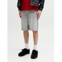 JACK & JONES Junior Tony Relaxed Denim Shorts - Grey Denim