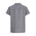 JACK & JONES Junior Montauk Crochet S/S Skjorte - Sky Captain