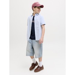 JACK & JONES Junior Ron Baggy Shorts - Blue Denim