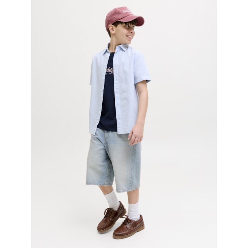 JACK & JONES Junior Ron Baggy Shorts - Blue Denim