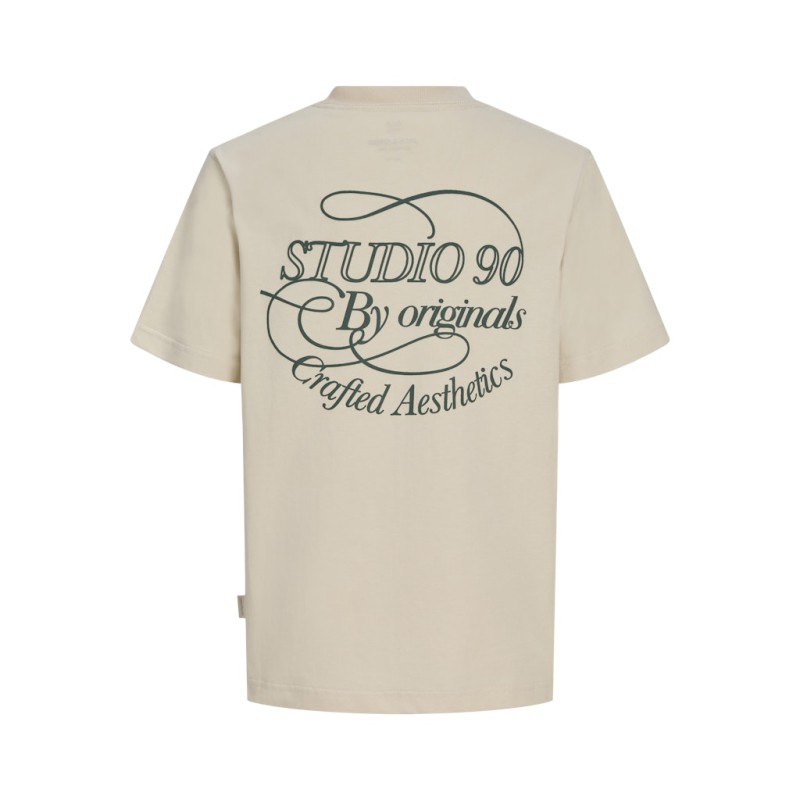 JACK & JONES Junior Niagara Typo T-shirt - Antique White