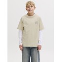 JACK & JONES Junior Niagara Typo T-shirt - Antique White