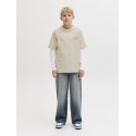 JACK & JONES Junior Niagara Typo T-shirt - Antique White