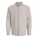 JACK & JONES Junior Breeze Hør Blend L/S Skjorte - String