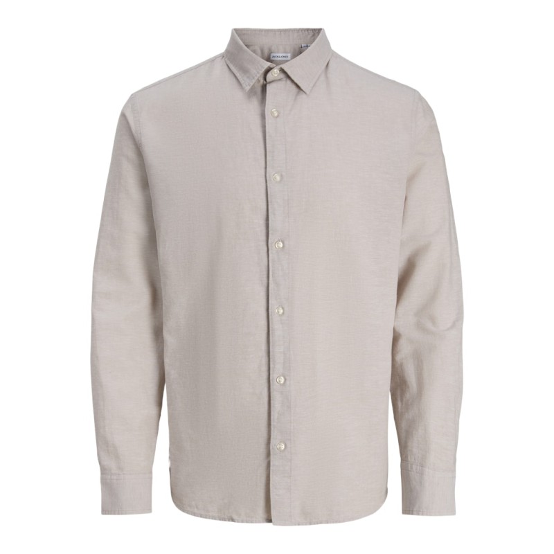 JACK & JONES Junior Breeze Hør Blend L/S Skjorte - String