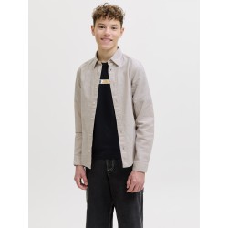 JACK & JONES Junior Breeze Hør Blend L/S Skjorte - String