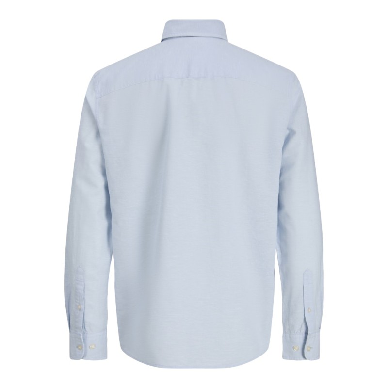 JACK & JONES Junior Breeze Hør Blend L/S Skjorte - Celestial Blue