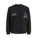 JACK & JONES Junior Nantucket Script Sweatshirt - Sort