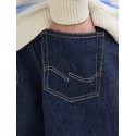 JACK & JONES Junior Dave Wide Leg Jeans - Blue Denim