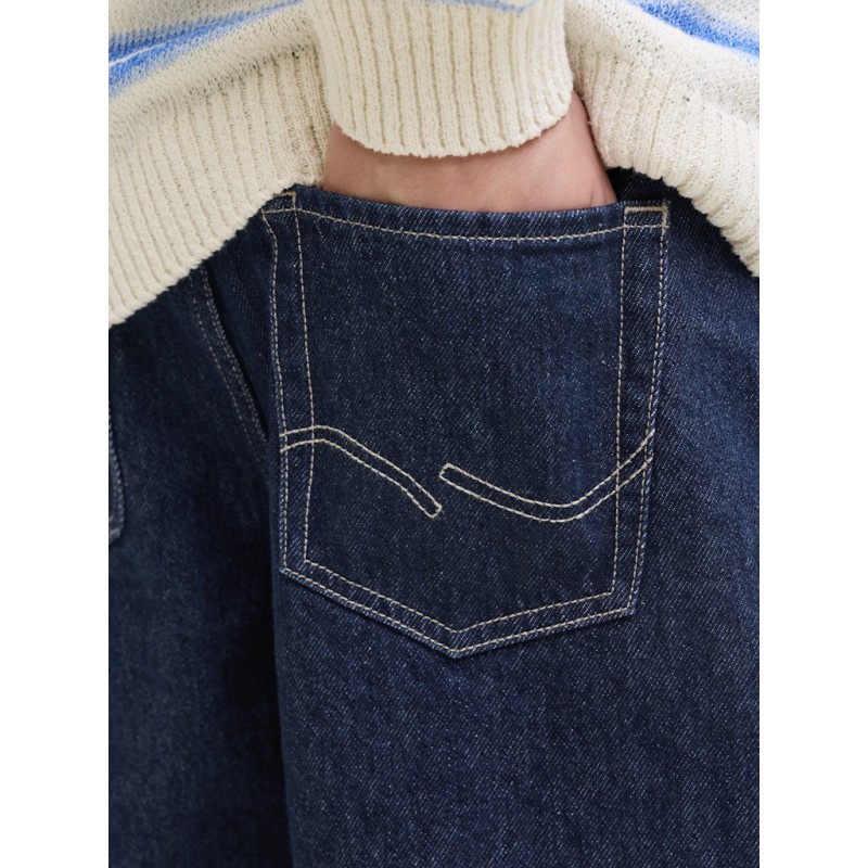 JACK & JONES Junior Dave Wide Leg Jeans - Blue Denim