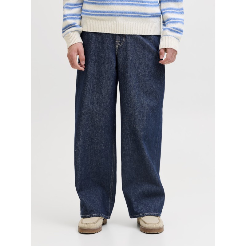 JACK & JONES Junior Dave Wide Leg Jeans - Blue Denim