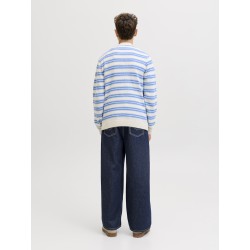 JACK & JONES Junior Dave Wide Leg Jeans - Blue Denim