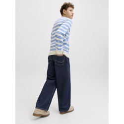 JACK & JONES Junior Dave Wide Leg Jeans - Blue Denim