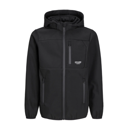 JACK & JONES Junior Theo Softshell Jakke - Sort