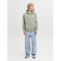 JACK & JONES JUNIOR Norrebro Typo Hoodie - Seagrass