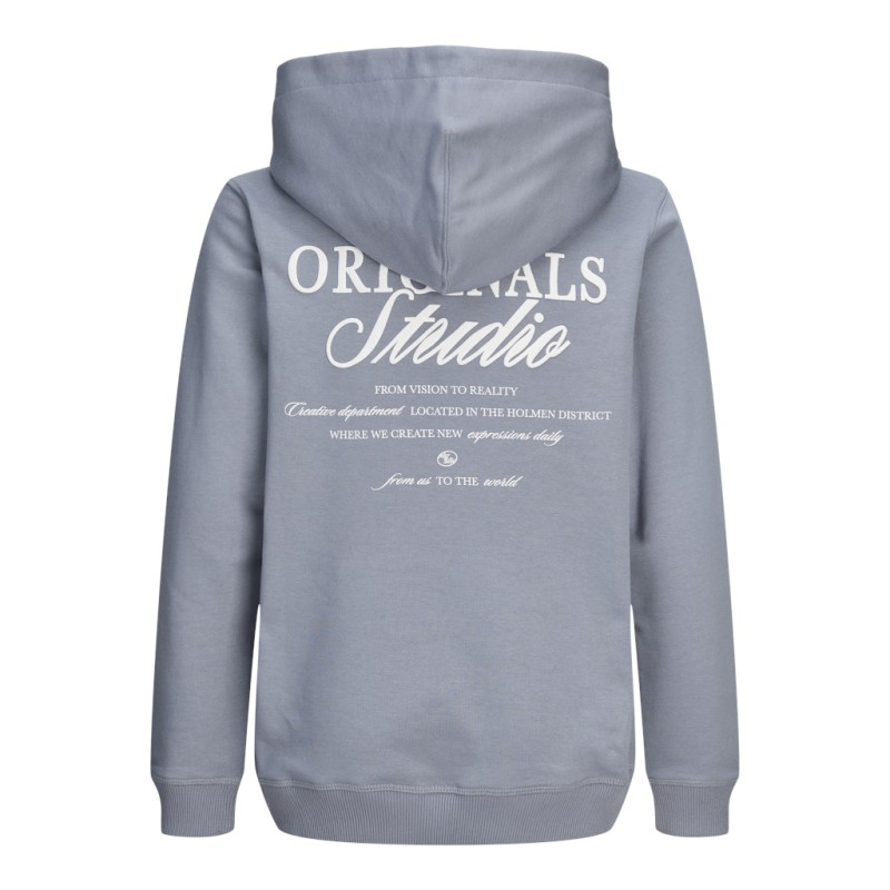 JACK & JONES JUNIOR Norrebro Typo Hoodie - Tradewinds