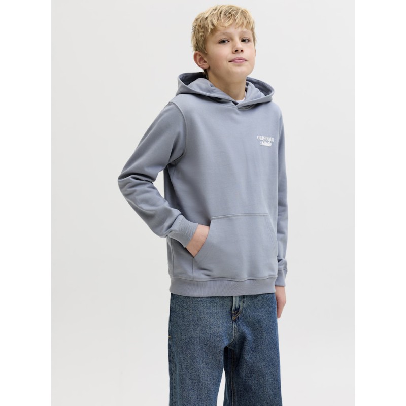 JACK & JONES JUNIOR Norrebro Typo Hoodie - Tradewinds