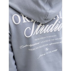 JACK & JONES JUNIOR Norrebro Typo Hoodie - Tradewinds