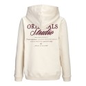 JACK & JONES JUNIOR Norrebro Typo Hoodie - Antique White /Red
