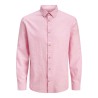 JACK & JONES Summer Hør L/S Skjorte - Prism Pink
