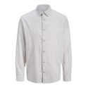 JACK & JONES Summer Hør L/S Skjorte - Crockery