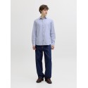 JACK & JONES Summer Hør L/S Skjorte - Infinity Stripes