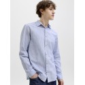 JACK & JONES Summer Hør L/S Skjorte - Infinity Stripes