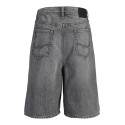 JACK & JONES Junior Ron Baggy Denim Shorts - Black Denim