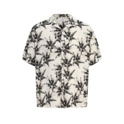 JACK & JONES Plus Mocochrome Resort Skjorte - Glacier Gray