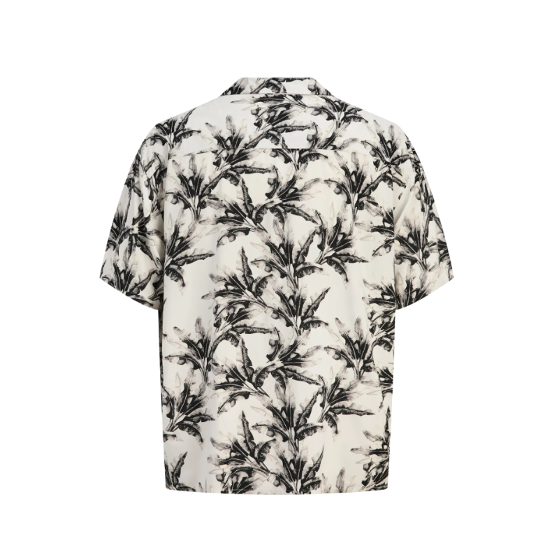 JACK & JONES Plus Mocochrome Resort Skjorte - Glacier Gray