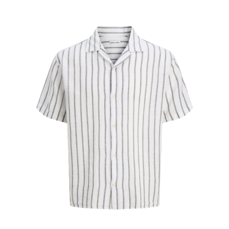 JACK & JONES Plus Liam Resort S/S Skjorte - Dusty Olive
