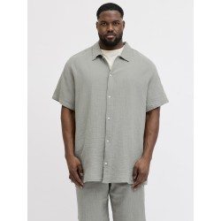 JACK & JONES Plus Nantucket Double Cloth Skjorte - Seagrass