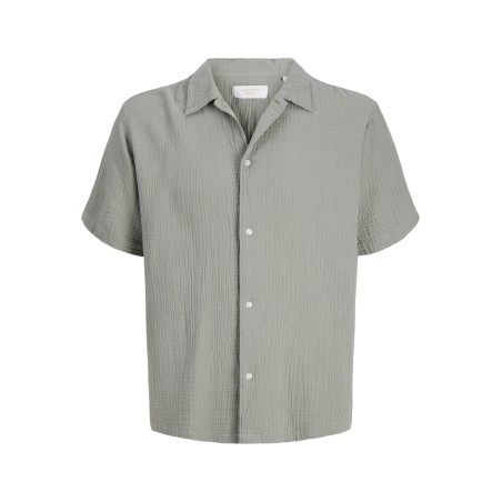JACK & JONES Plus Nantucket Double Cloth Skjorte - Seagrass